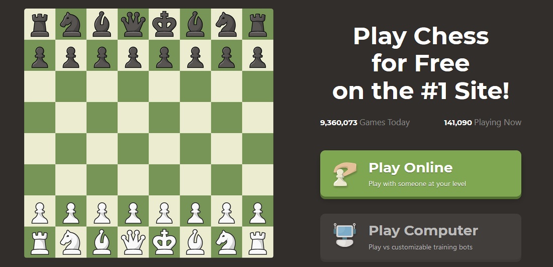 Playing chess online at Chess.com